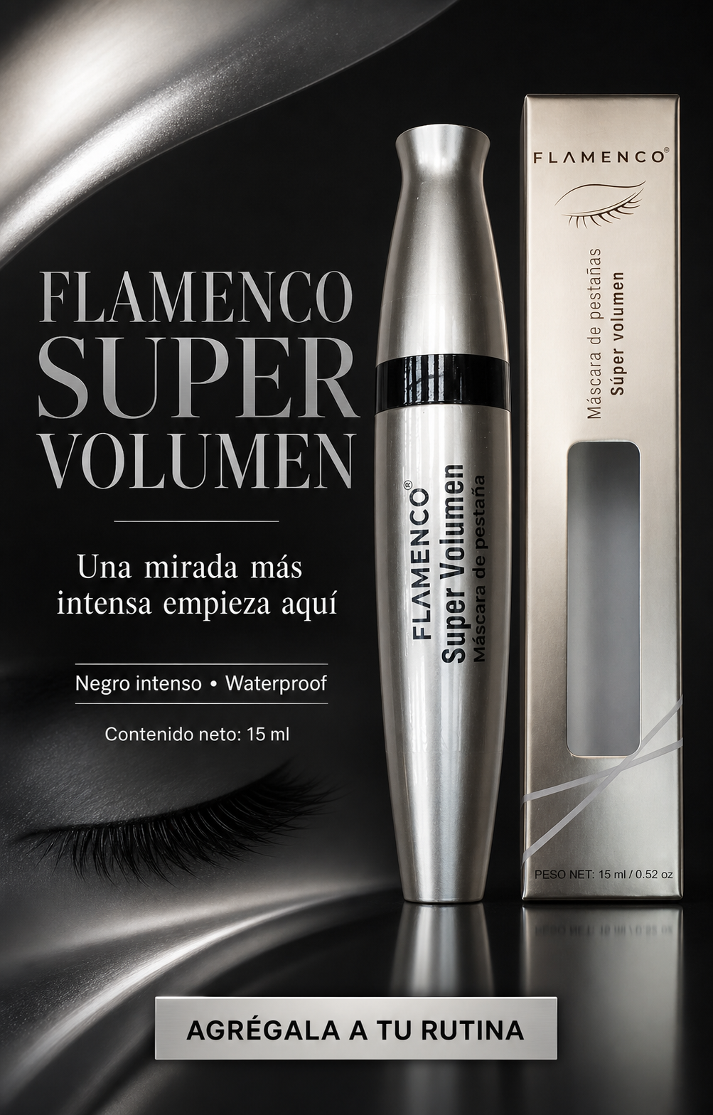MASCARA DE PESTAÑAS Flamenco Super Volumen 2x1
